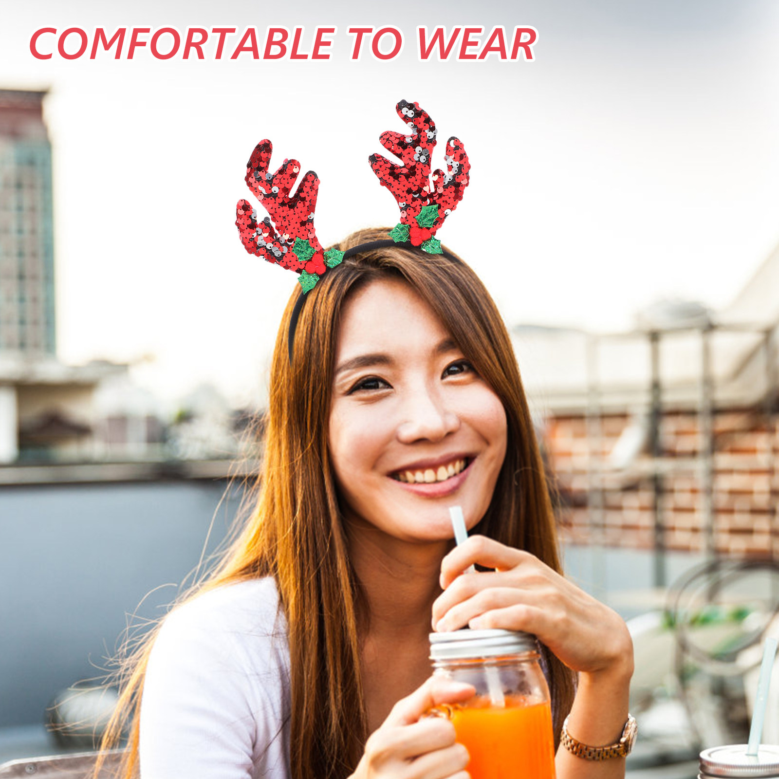 Cerchietto con Corna di Renna, - Reindeer Antlers Headband recensione e prezzo