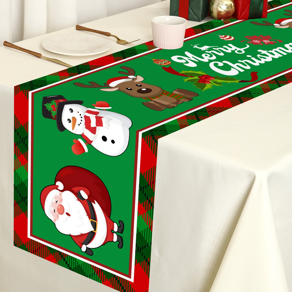 Natale babbo natale poliestere - Christmas Table Runner recensione e prezzo