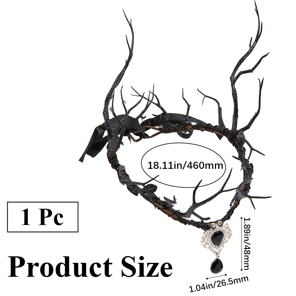 Copricapo da Fata Nera con Cor - Reindeer Antlers Headband recensione e prezzo