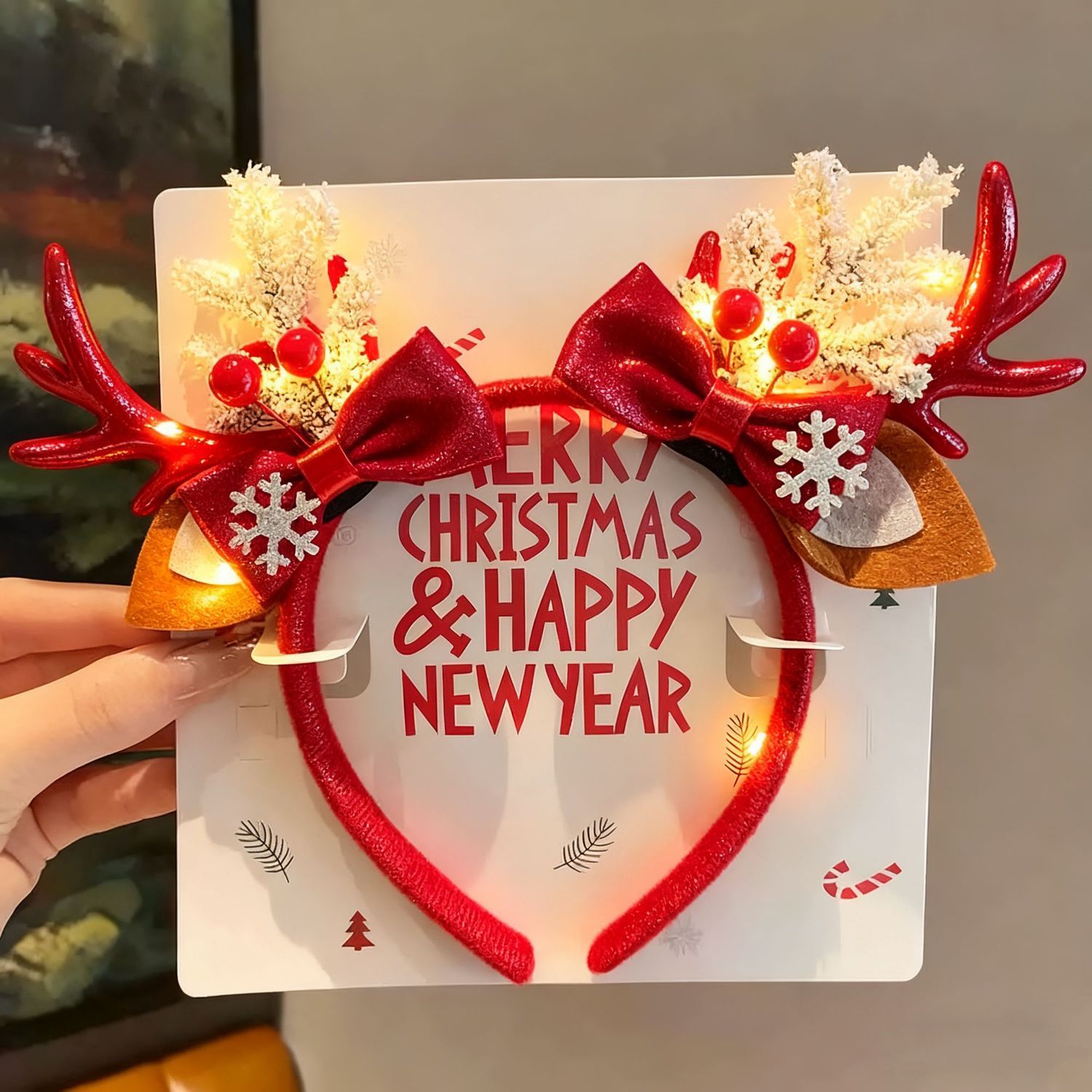Cerchietto Natalizio con Corna - Reindeer Antlers Headband recensione e prezzo