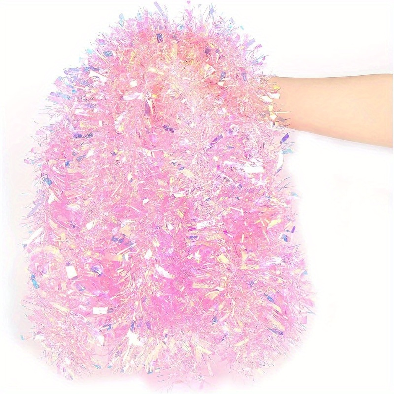 Ghirlanda di Natale Rosa da 13 - Tinsel Garland Decoration recensione e prezzo