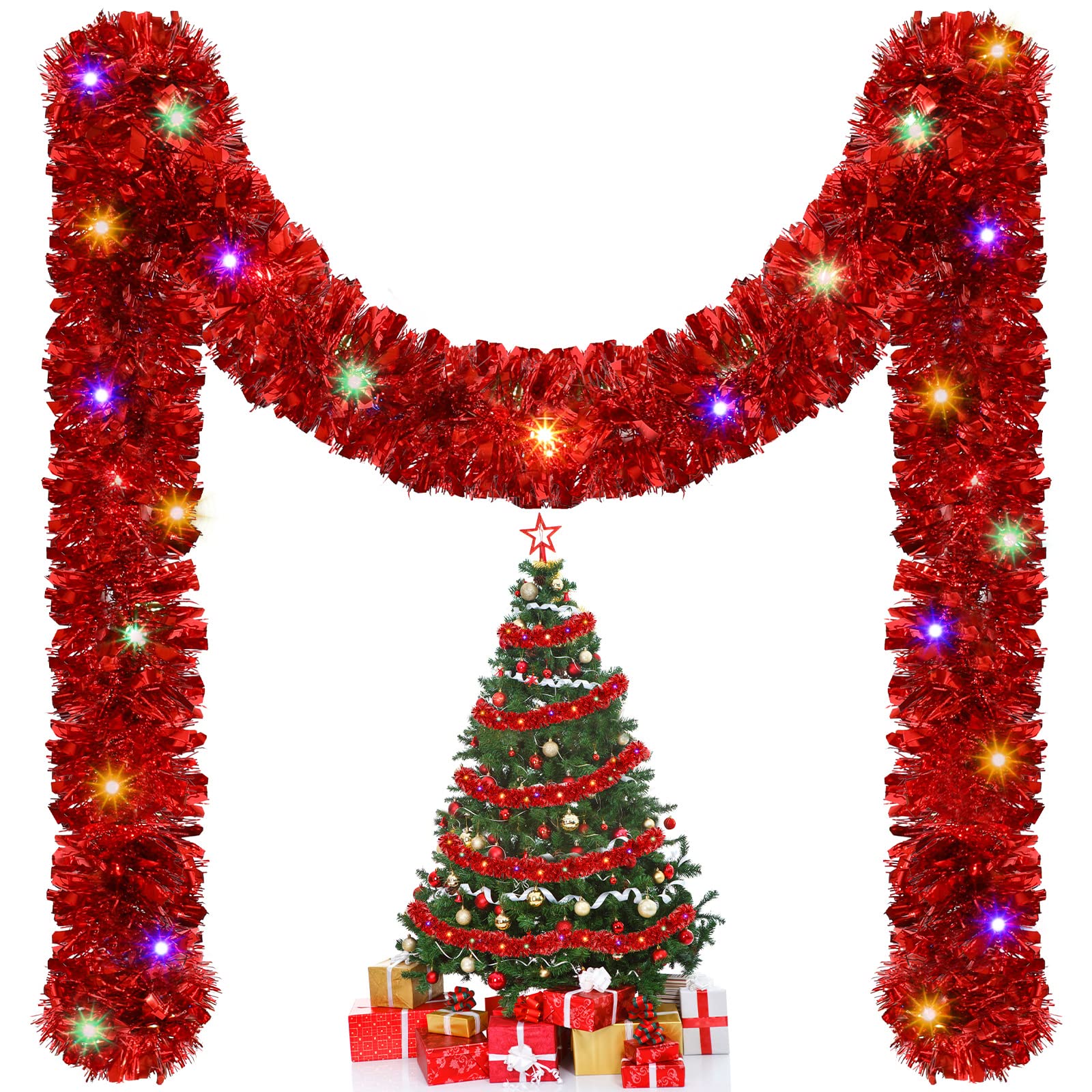 1/3 pezzi 5 m decorazioni nata - Tinsel Garland Decoration recensione e prezzo